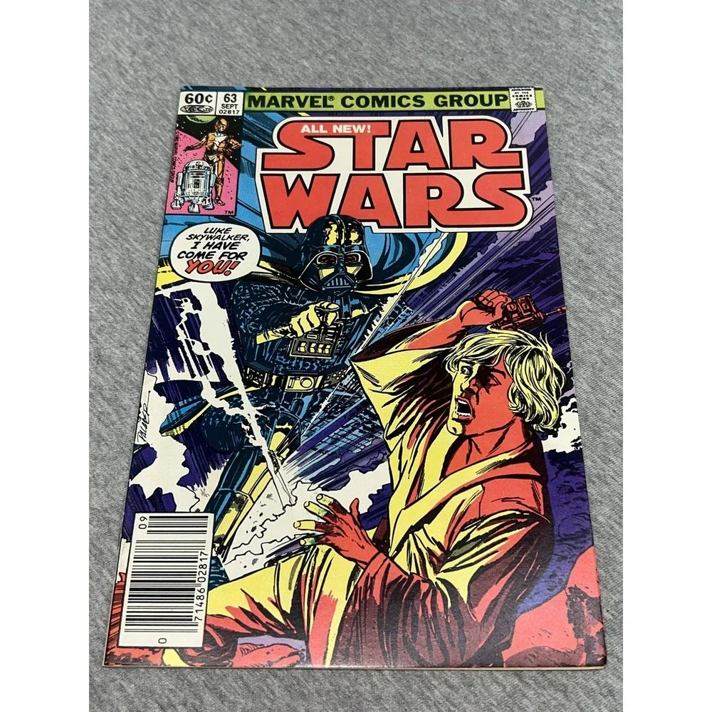 Vintage 1982 Marvel Star Wars #63 Comic Book Darth Vader Vs Luke‎ Skywalker